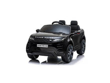 Load image into Gallery viewer, Land Rover Evoque with Dual Motors, 12V, Music , Sound System, Signature LED Lights &amp; Parental Remote Control &amp; Upgraded Leather Seats! Black Ride On Cars FREDDO 
