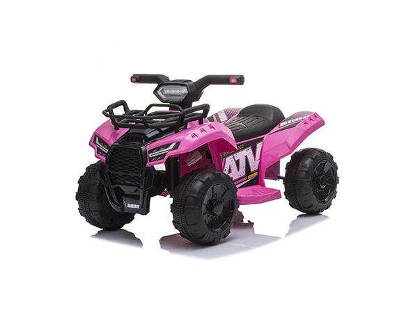 6V ATV One seater for ages 1-3! With Eva Rubber Wheels, Music & lights! (Pink) Ride On Cars FREDDO 