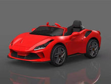 Load image into Gallery viewer, ***Pre Order Ships Nov 30th 2021*** Ferrari F8 Style 12V with Parental Remote Control, Dual Motors, LED Lights &amp; more! (Red) Ride On Cars FREDDO 
