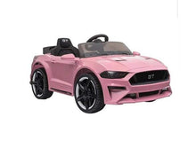 Load image into Gallery viewer, 12V Mustang GT Style with Parental Remote Control, Music, LED lights, Upgraded Leather Seats &amp; Eva Rubber Wheels! (Pink) Ride On Cars FREDDO 

