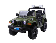 Load image into Gallery viewer, ***Pre Order Ships Nov 30th 2021*** 12V Jeep Wrangler Style with Parental Remote Control, Dual Motors, System &amp; More! (Forest Green) Ride On Cars FREDDO 
