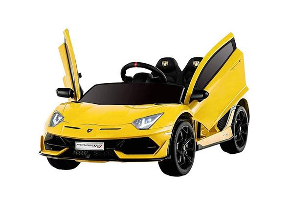 Lamborghini Aventador SVJ Sports Ride on Car Yellow Ride On Cars FREDDO 