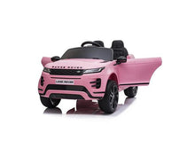 Load image into Gallery viewer, Land Rover Evoque with Dual Motors, 12V, Music , Sound System, Signature LED Lights &amp; Parental Remote Control &amp; Upgraded Leather Seats! Pink Ride On Cars FREDDO 
