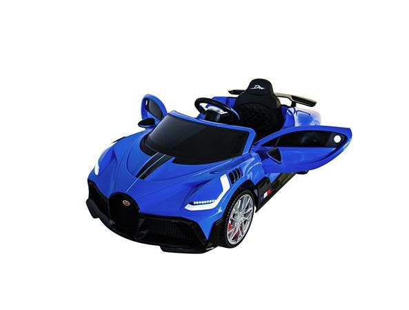 Bugatti Divo with Dual Motors, 12V, Music , Sound System, Signature LED Lights & Parental Remote Control! BLUE Ride On Cars FREDDO 