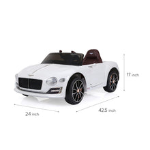 Load image into Gallery viewer, Bentley Exp 12 Ride on Car White Ride on Cars FREDDO 
