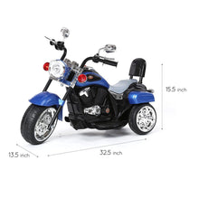 Load image into Gallery viewer, Chopper Style Ride on Trike Blue Ride On Cars FREDDO 

