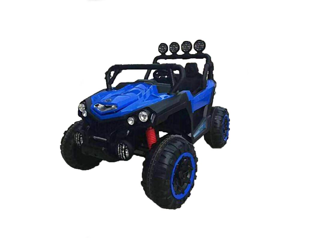 UTV JEEP STYLE VERY LARGE 2 SEATER 4 MOTORS (4x4) WITH REMOTE CONTROL Blue Ride On Cars FREDDO 