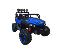 Load image into Gallery viewer, UTV JEEP STYLE VERY LARGE 2 SEATER 4 MOTORS (4x4) WITH REMOTE CONTROL Blue Ride On Cars FREDDO 
