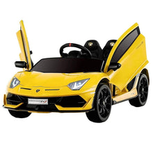 Load image into Gallery viewer, Lamborghini Aventador SVJ Sports Ride on Car Yellow Ride On Cars FREDDO 
