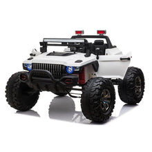 Load image into Gallery viewer, Monster Truck with X-large tires, sound system, LED lights, 4x4 &amp; parental Remote control &amp; upgraded Leather seats! Ride On Cars FREDDO 
