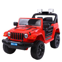 Load image into Gallery viewer, *Pre Order Ships August 15th* 12V Jeep Wrangler Style, Dual motors, Parental Remote Control &amp; more! (Red) Ride On Cars FREDDO 
