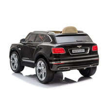 Load image into Gallery viewer, 2022 Bentley Bentayga 12V Dual Motors with Remote Control, Rubber Tires, Sound System &amp; Leather Seats! (black) Ride On Cars FREDDO 
