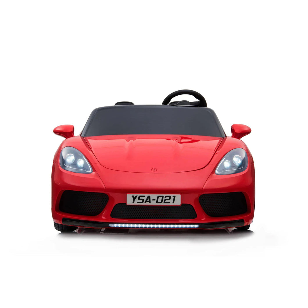 24V XX-Large Porsche Style Ride on Car, With Upgraded Rubber Tires, LED Lights, Sound System, Remote Control & Much More! (Red) Ride On Cars FREDDO 