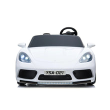 Load image into Gallery viewer, 24V XX-Large Porsche Style Ride on Car, With Upgraded Rubber Tires, LED Lights, Sound System, Remote Control &amp; Much More! (White) Ride On Cars FREDDO 
