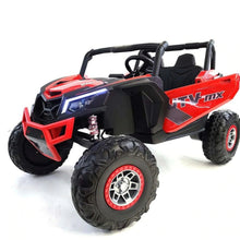 Load image into Gallery viewer, XXL 24V UTV with EVA Rubber Wheels, 4x4, Parental Remote control, Sound System &amp; TV Screen! (Red) Ride On Cars FREDDO 
