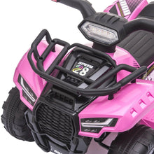 Load image into Gallery viewer, 6V ATV One seater for ages 1-3! With Eva Rubber Wheels, Music &amp; lights! (Pink) Ride On Cars FREDDO 

