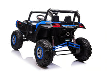 Load image into Gallery viewer, XXL 24V UTV with EVA Rubber Wheels, 4x4, Parental Remote control, Sound System &amp; TV Screen! (Blue) Ride On Cars FREDDO 
