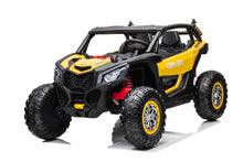 Load image into Gallery viewer, 2023 XX-L 24V UTV with EVA Rubber Wheels, 4x4, Parental Remote control, Sound System &amp; more! (Yellow) Ride On Cars FREDDO 
