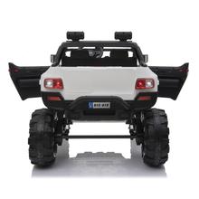 Load image into Gallery viewer, POLICE TRUCK 2 SEATER WITH REMOTE CONTROL, SOUND SYSTEM, LED LIGHTS &amp; MORE! 12V (WHITE ) Ride On Cars FREDDO 
